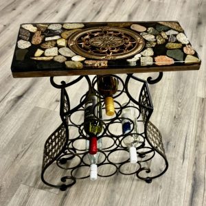 Mosaic Elegance Wine Rack - SOLD