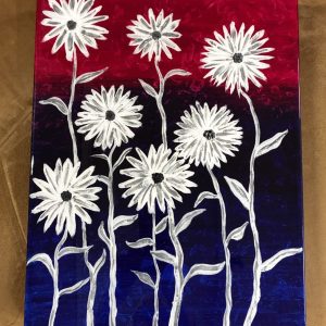 Daisies at Dusk - SOLD