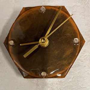 Hexagon 4" Clock
